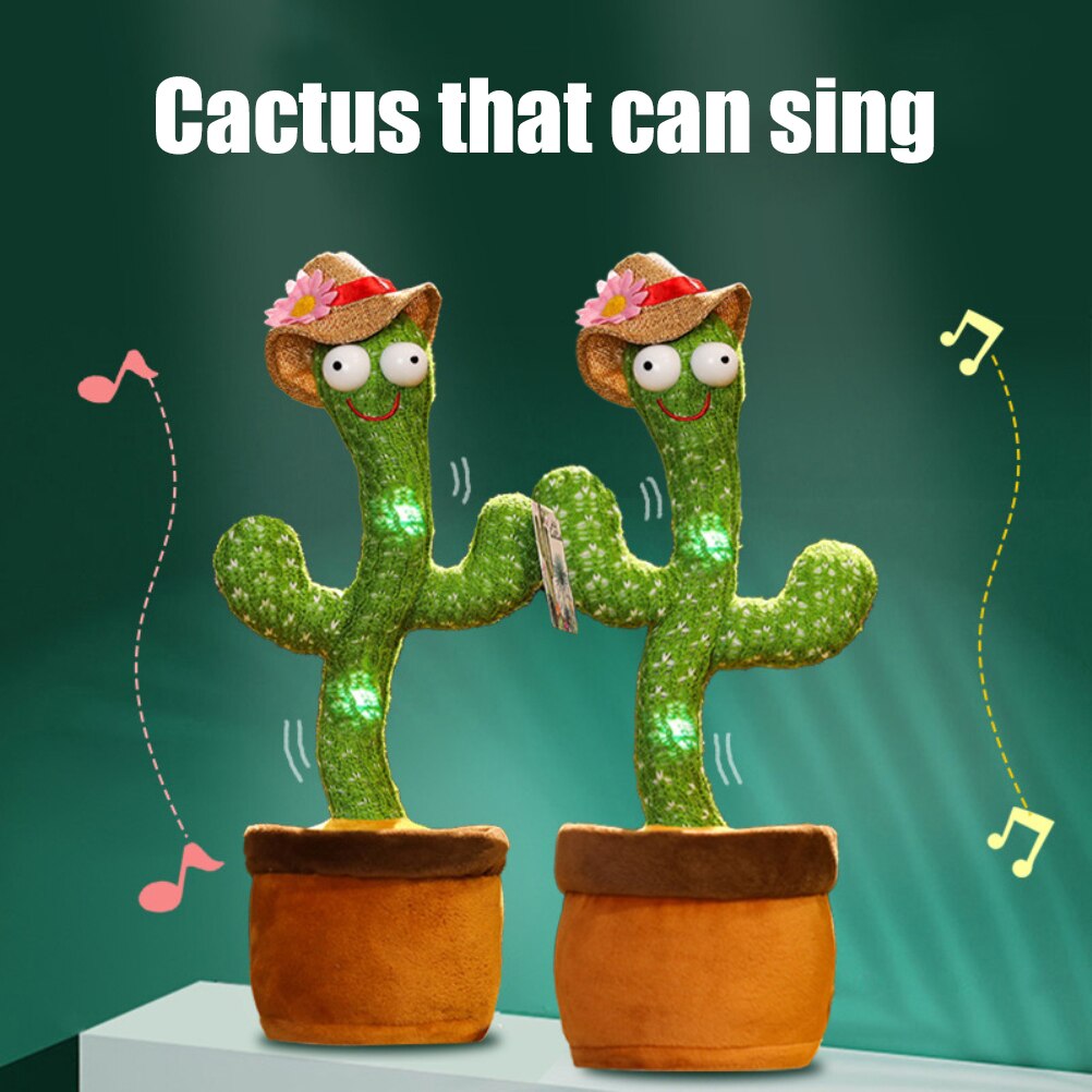 voice repeating cactus toy